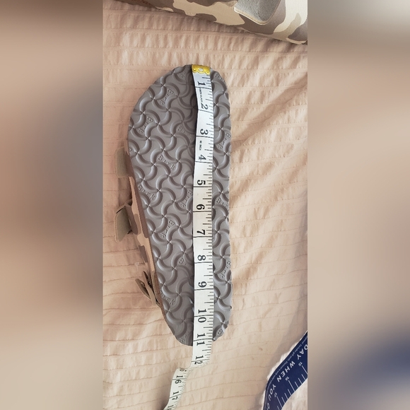 NEW BIRKENSTOCK MILANO SOFT FOOTBED BIRKO-FLOR DESERT SOIL GRAY/TAUPE SZ 9 US - Picture 10 of 11